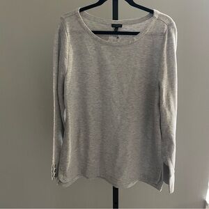 NWT Talbots Metallic Grey Long Sleeve Size XL